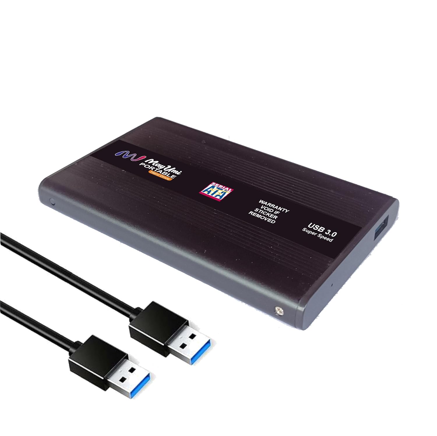 MAYUMI METALLIO – Portable Metallic External HDD – 500 GB – 1 Year Warranty – Metallic Shockproof Body – USB 3.0 for PC Laptop Windows and Mac – External Hard Disk Drive – Black (500 GB)