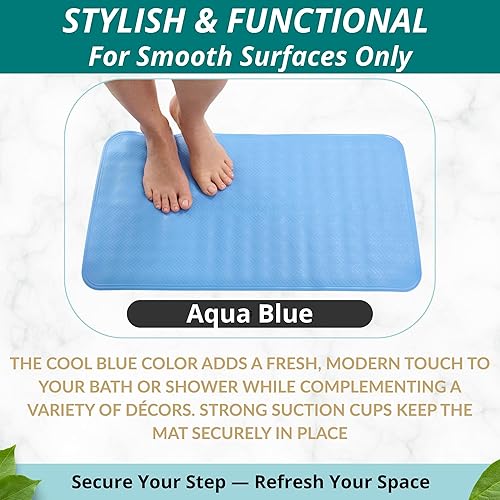 Miniatura 5 de ENKOSI Tapete de ducha antideslizante  Alfombra de baño para suelos de bañera y ducha  Alfombra antideslizante con fuerte agarre de ventosa  Tapete