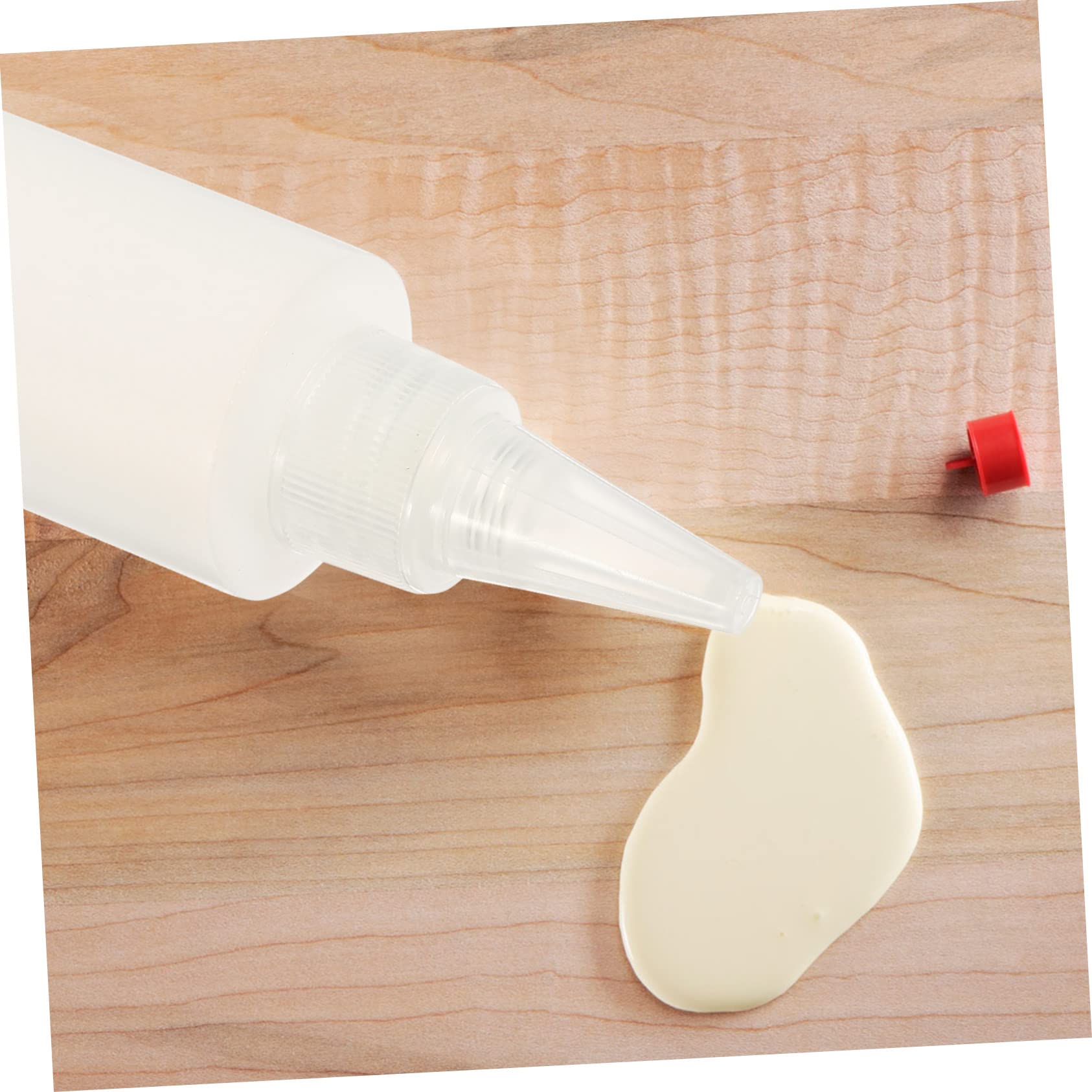 Botellas Dispensadoras de Pigmento 50ml Punta, 100 Piezas | Plástico Blanco, Recargables y Portátiles, Limpieza Sencilla, Cabezal Afilado para Dosificación Precisa