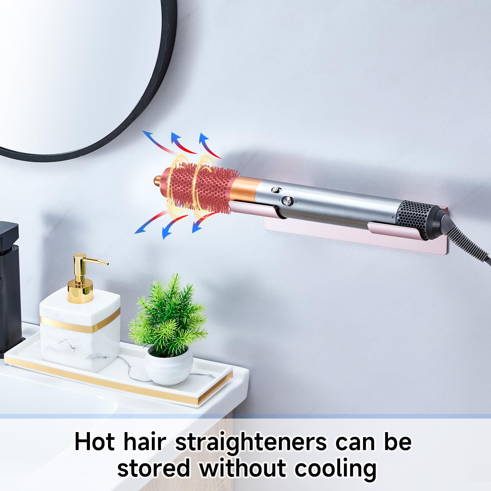 2 PCS Hair Straightener Holder Wall Mount - Image 8