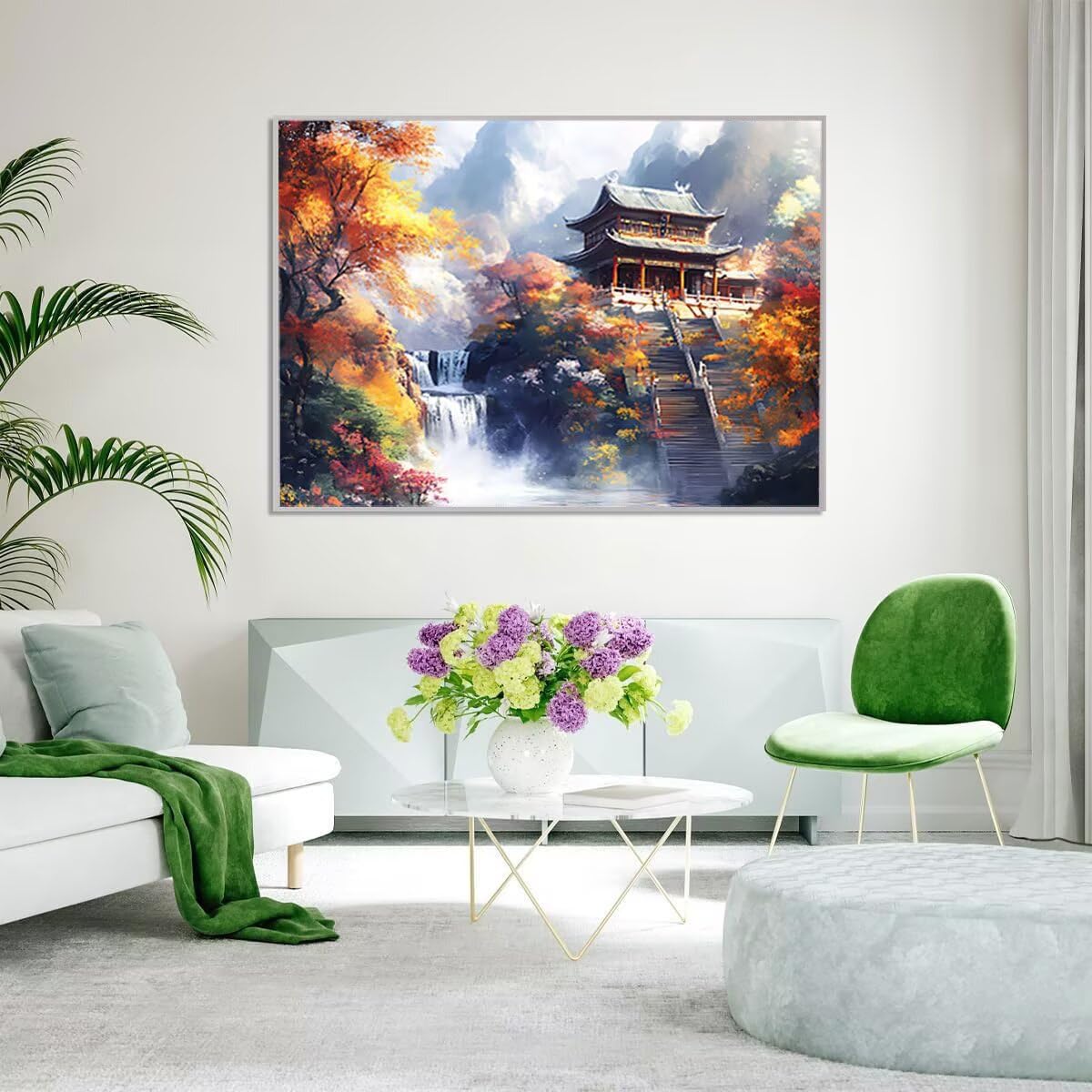 Puzzle 3000P Pièces Paysage rivière-2, Puzzles Bois 48 x 31.9 in, l0-303