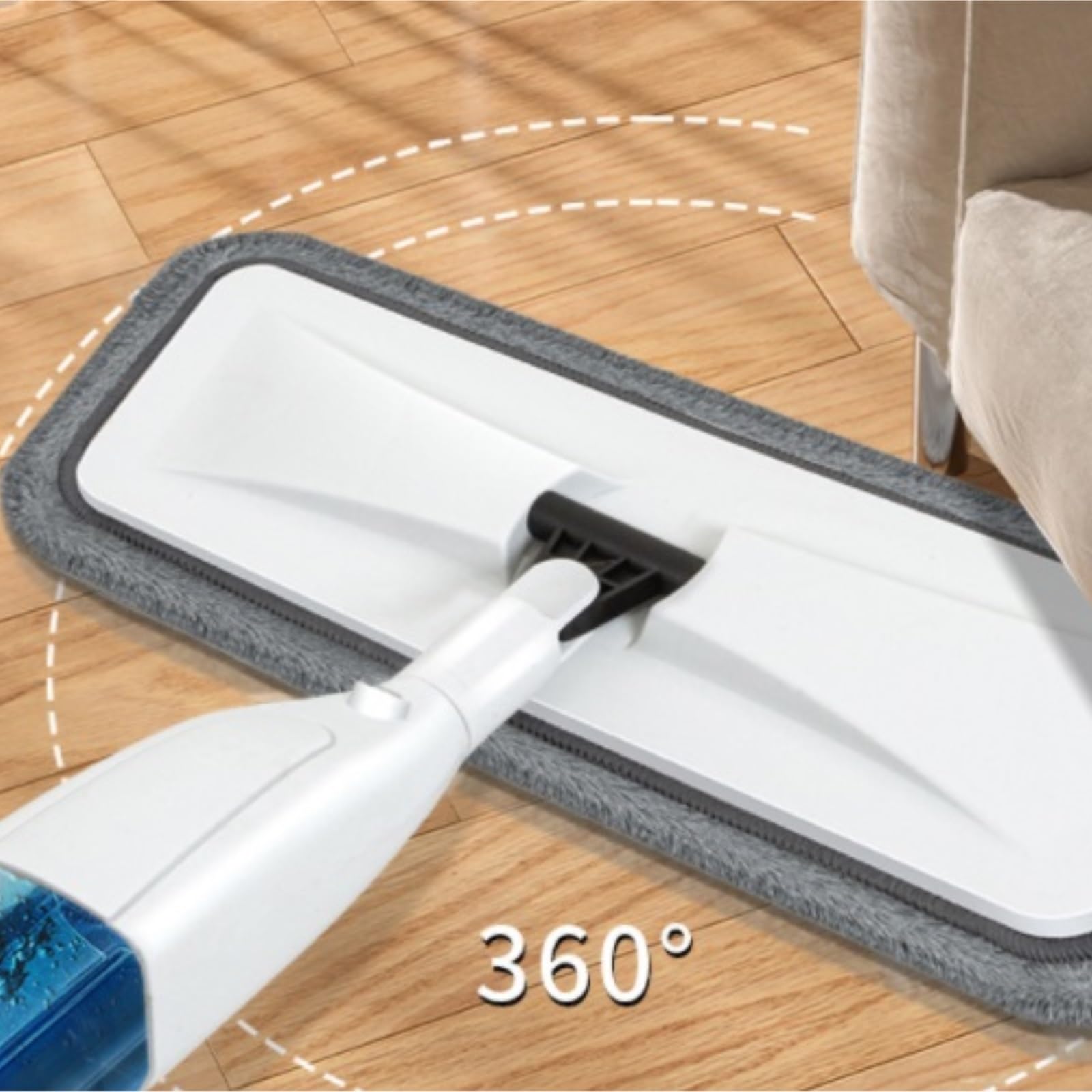 Mopa Mop Mopas Fregona Fregona Plana Para Lavar A Mano Sin Esfuerzo, Almohadilla Giratoria De 360 ​​grados, Herramienta De Limpieza Para El Hogar, La Oficina Y El Baño En Seco Y Húmedo Trapeador de Li
