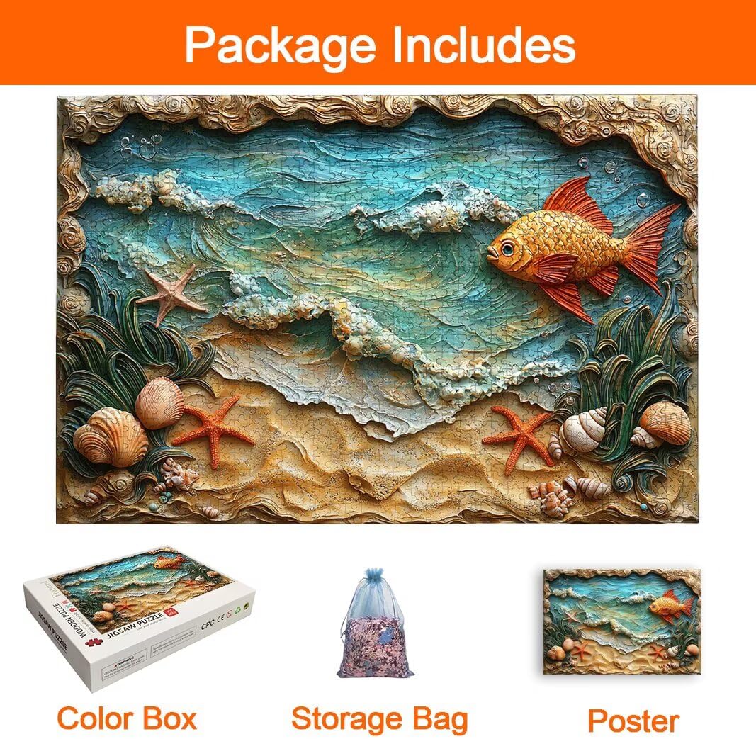 Puzzle 2000 Pezzi, Puzzle Oceano, Misura: 100x71cm, Regalo Donna/Uomo -8973
