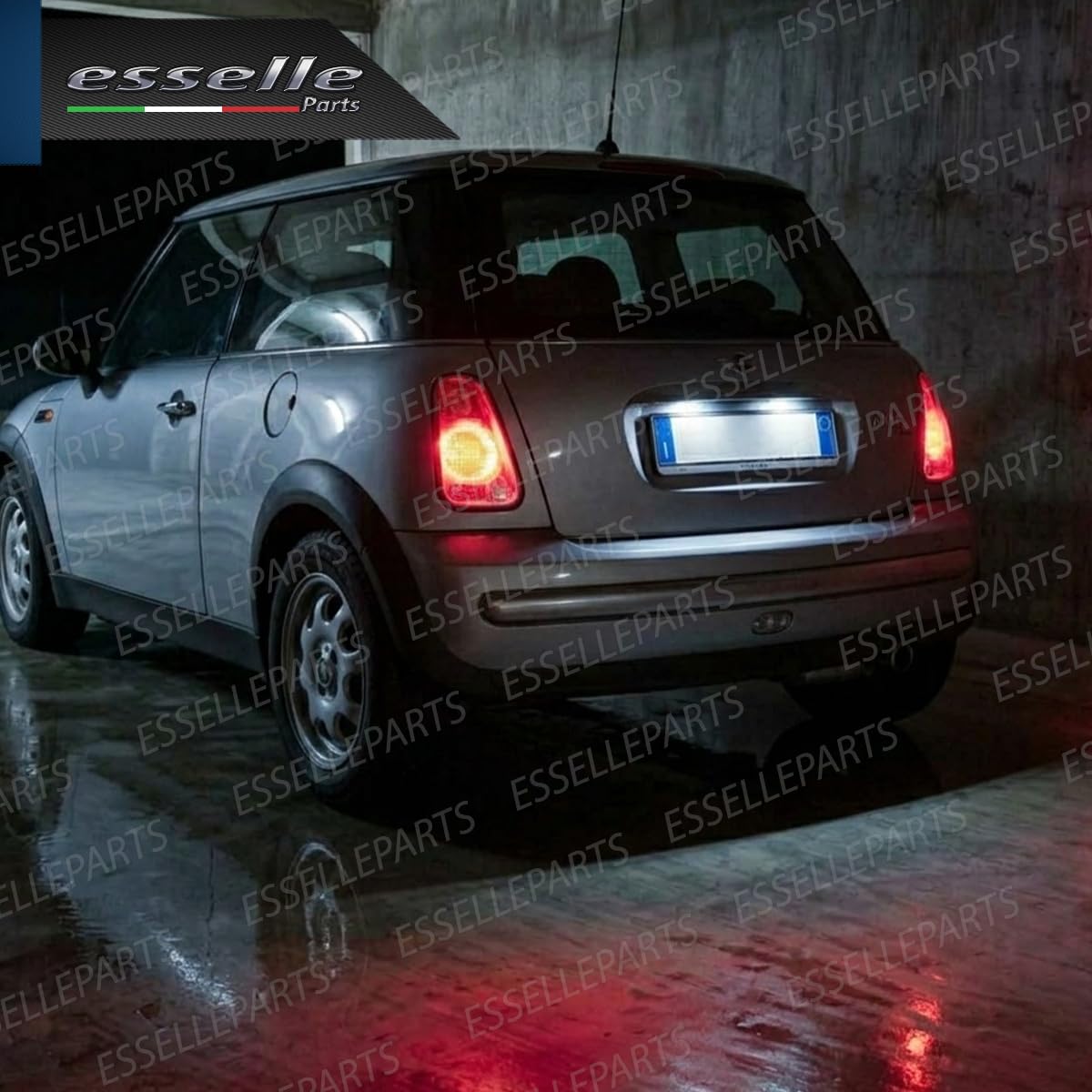Placchette Luci Targa LED Compatibili con Mini One Cooper R50 18 SMD CANBUS 6000K Bianco Ghiaccio Plug & Play Nessun Errore