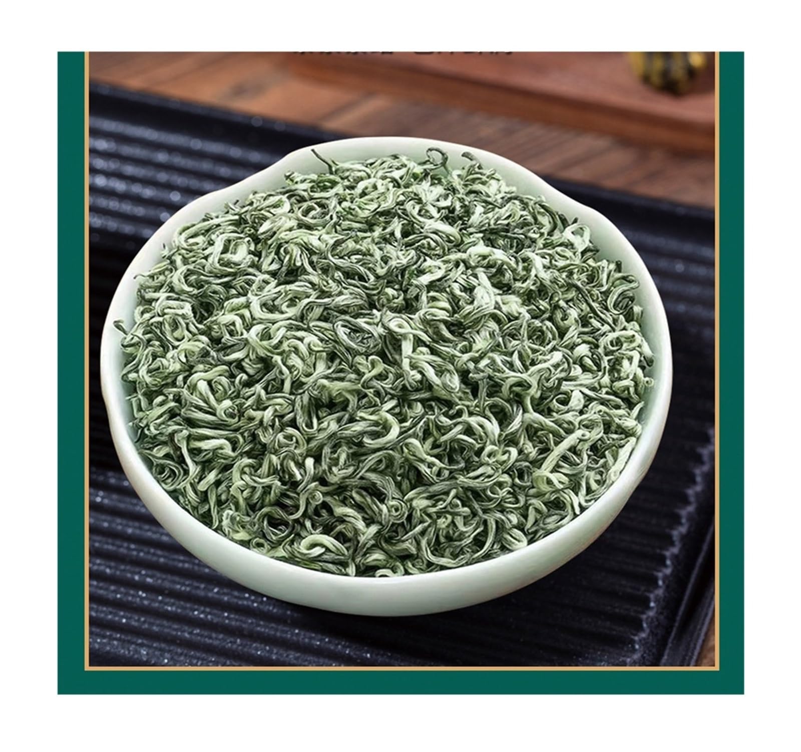Nowa wiosenna herbata Biluochun o mocnym aromacie, torebka 220g. Delikatny kwiatowo-owocowy zapach, jasnozielony trunek(2pcs)