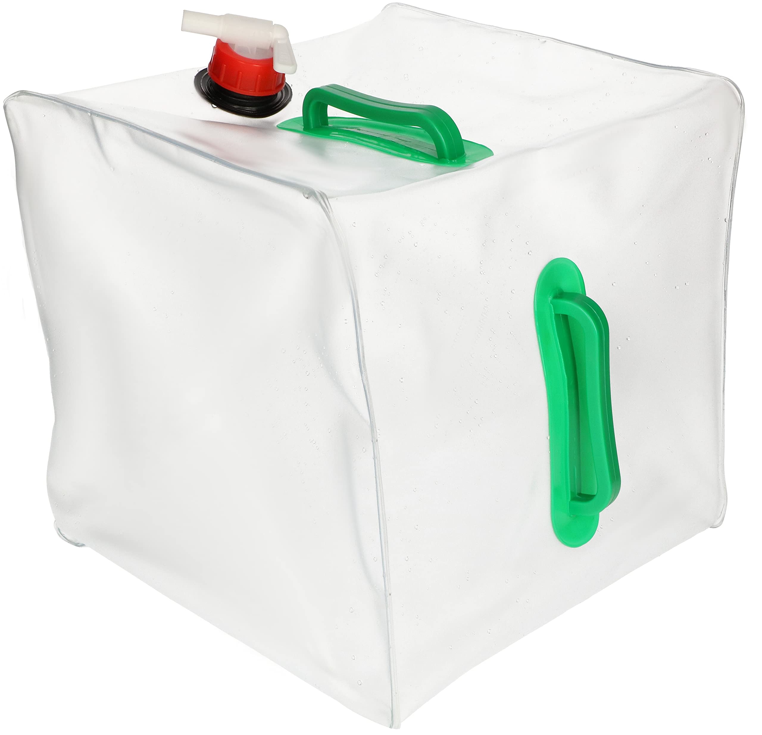 KOTARBAU® 4 x Bidones de Agua Plegable con Grifo 20 litros, Contenedor de Agua Plegable, Depósito portátil, 2 Asas de Transporte, Bidón garrafa con Grifo de vertido, Recipiente de Agua para Camping