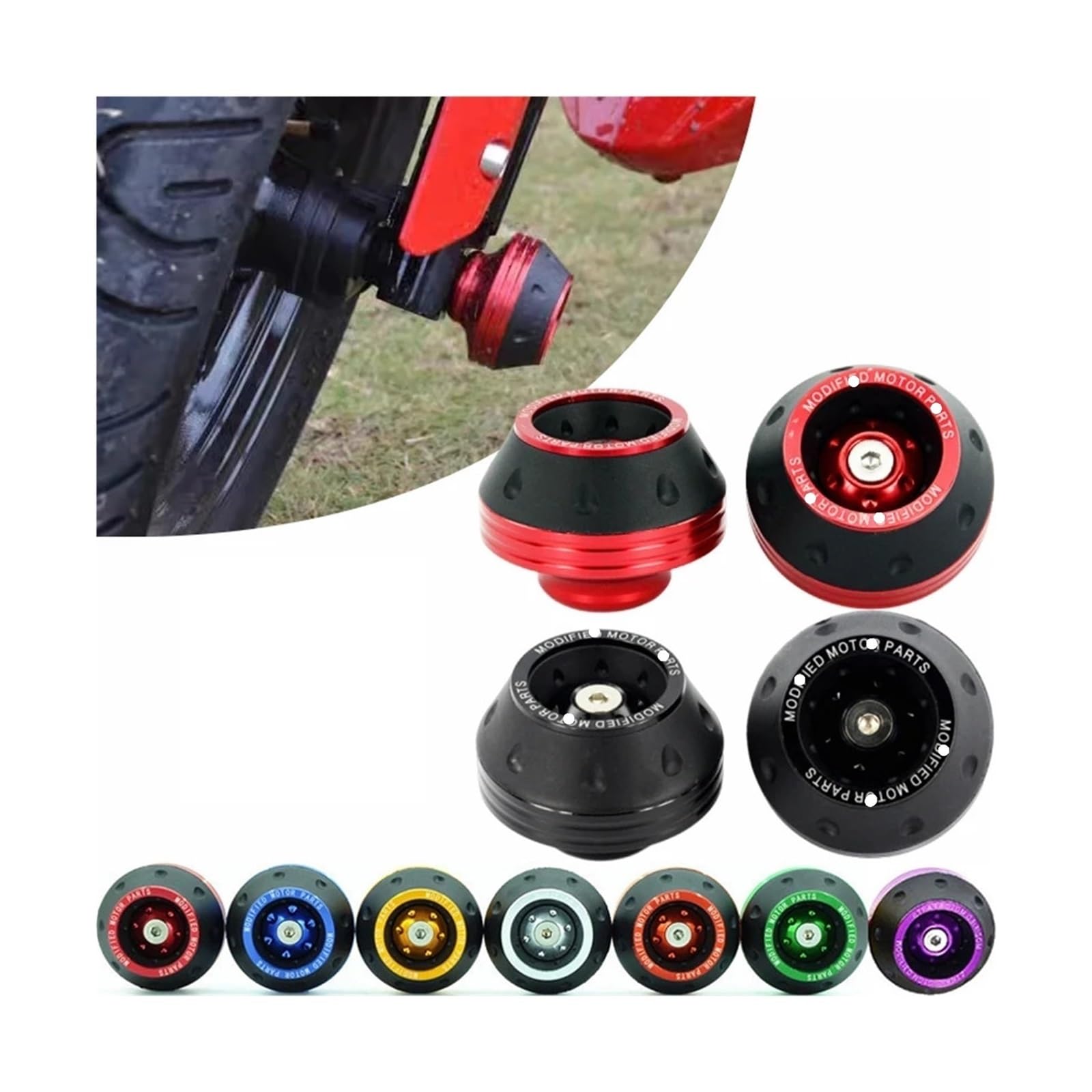 Moto Tamponi Paratelaio Protezione Universal Ruote Di Motociclette, Protezioni Moto, Copri Forcella Anteriore In Lega Per Motocross