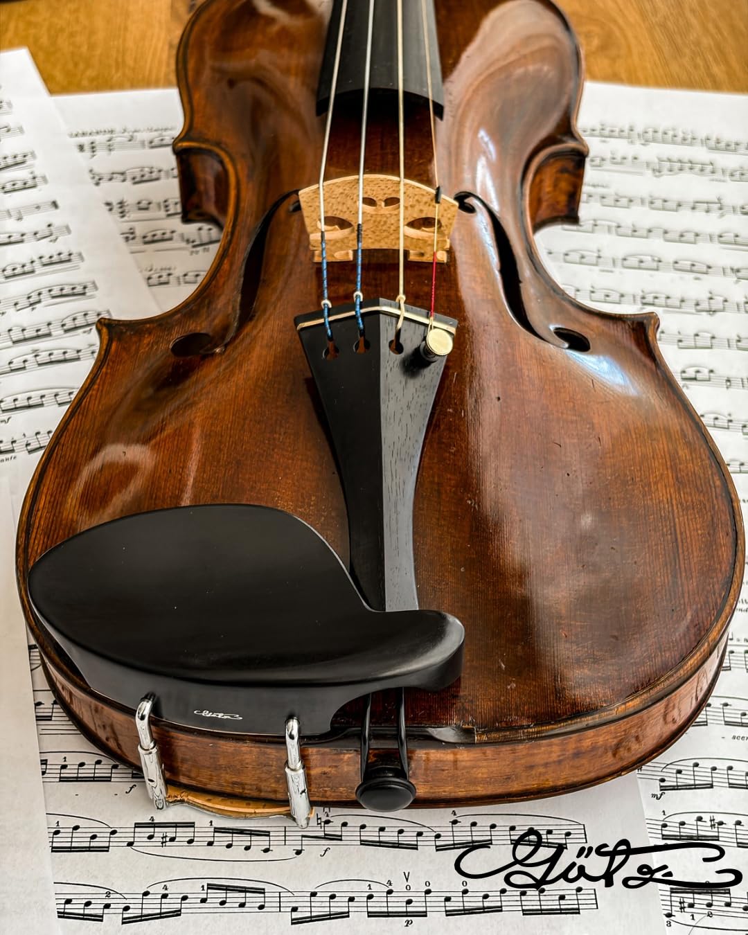 Conrad Gotz Zk281-nat Mentonnière Vermeer pour violon, Naturel Ébène