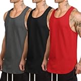 Men&apos;s 3 Pack Quick Dry Workout Tank Top Gym Muscle Tee Fitness Bodybuilding Sleeveless T Shirt