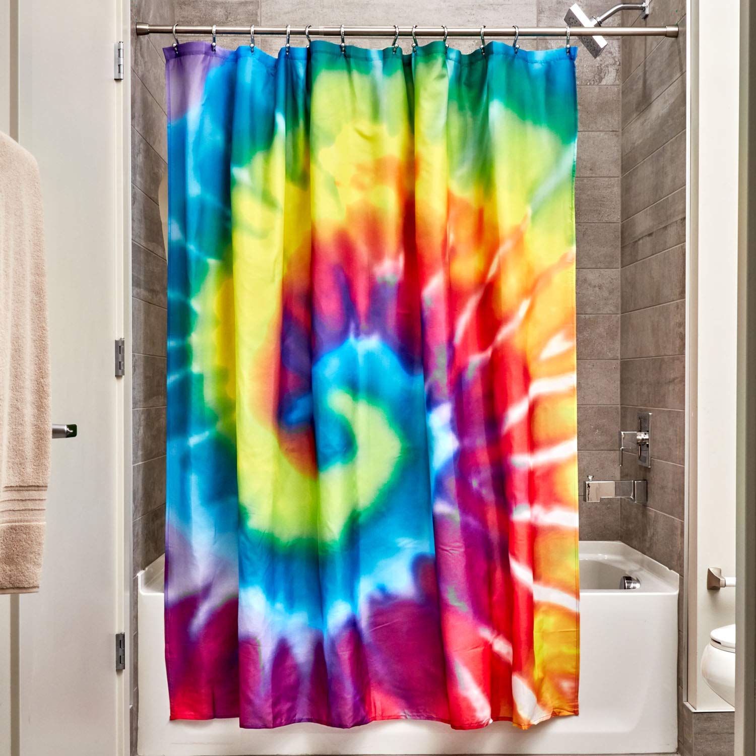 Tie Dye Shower Curtains Curtains & Drapes