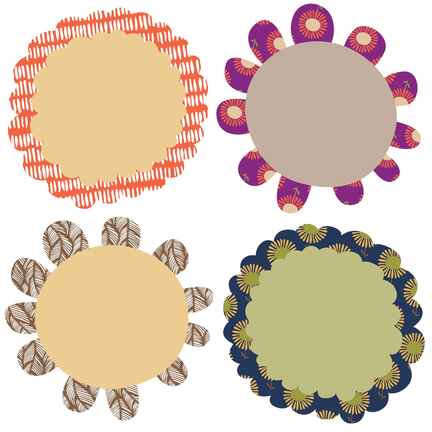 Carson-Dellosa Carson Dellosa | You-Nique Flowers Mini Cut-Outs | 3-inch x 3-inch, 35pcs