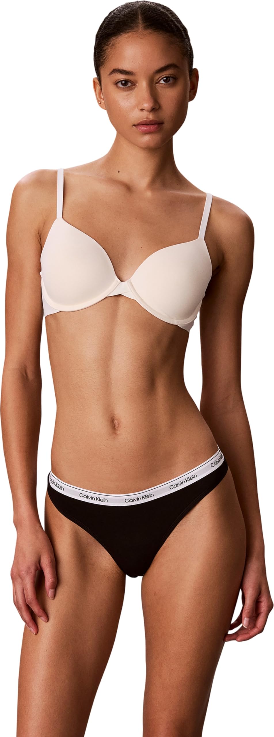 Calvin Klein Women's, Thong 5 PK LV00QD5221, Thong, Black/Classic White/Triple Stripe S, XS