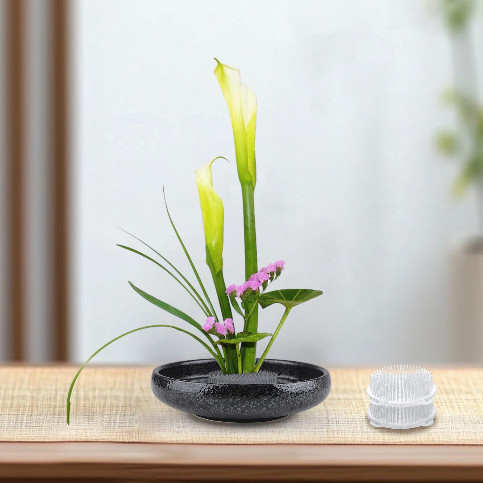 2 Supporti Per Composizioni Floreali Kensan - Fioriere Trasparenti Con Ventose Per Artigianato Fai-Da-Te - Foto 8