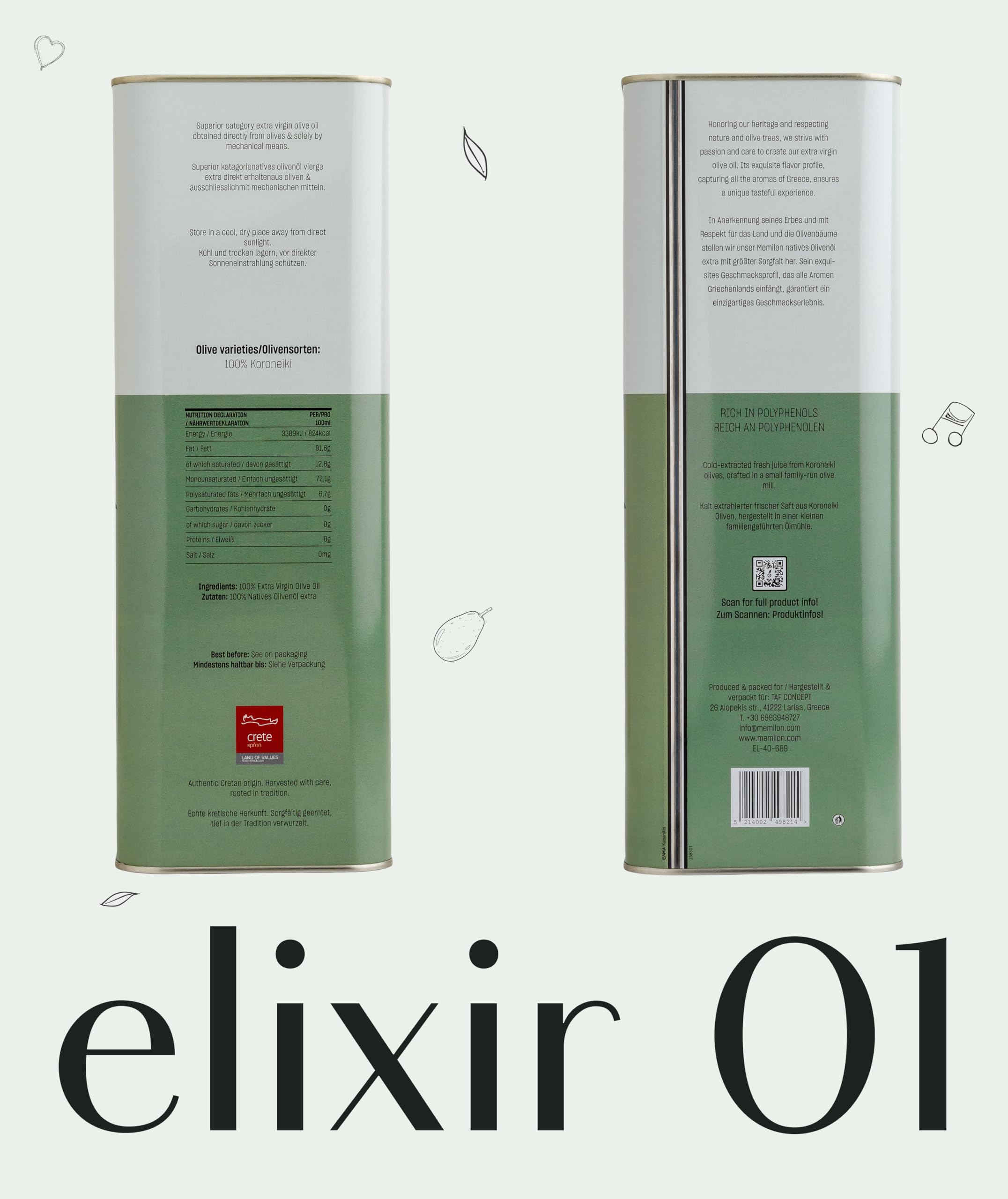 memilon Huile d’olive vierge extra 5 liter