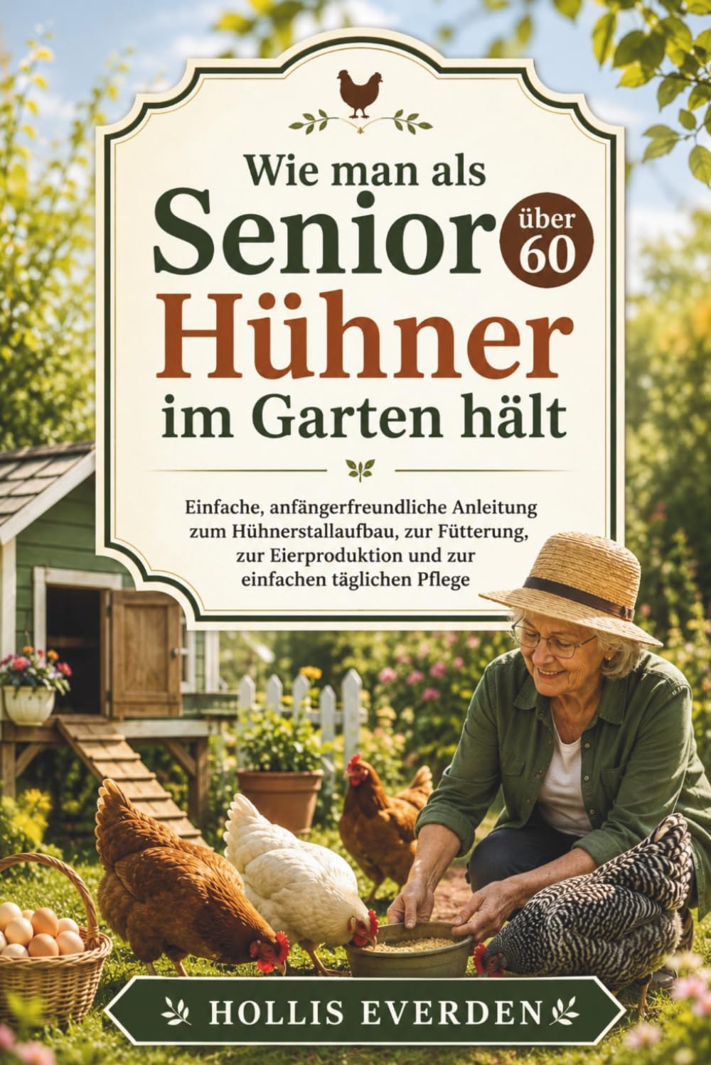 Wie man als Senior über 60 Hühner im Garten hält: Einfache, anfängerfreundliche Anleitung zum Hühnerstallaufbau, zur Fütterung, zur Eierproduktion und zur einfachen täglichen Pflege