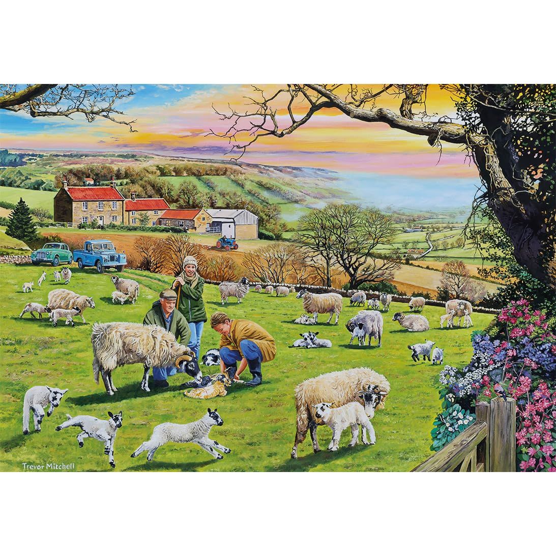 Gibsons Puzzle Call The Vet 4x500 Teile Bauernhoftiere Erwachsene