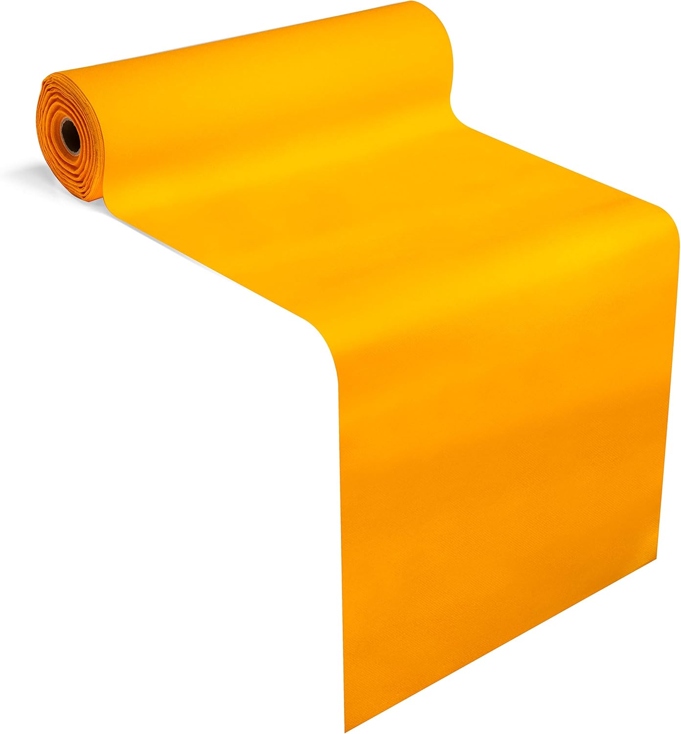 AH American Homestead Paper Dining Table Runner for Party 78 ft = 20 Perforated Table Runners 16 x 48- Strong, Absorbent, Disposable Linen-Like Table Cover Roll (Orange)
