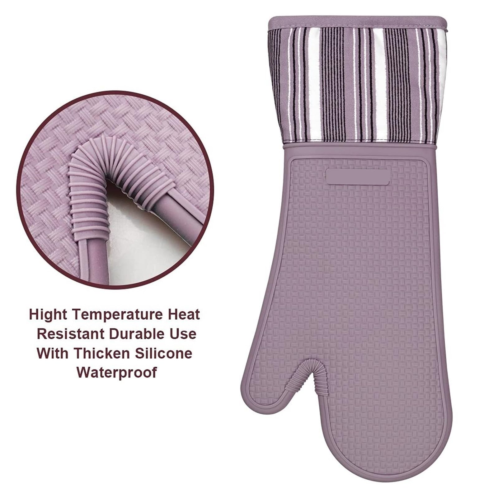 Manoplas Horno Manoplas De Horno, Manoplas De Silicona Resistentes Al Calor, Adecuadas For Hornear, Cocinar, Asar A La Parrilla, Microondas Guantes Horno Cocina