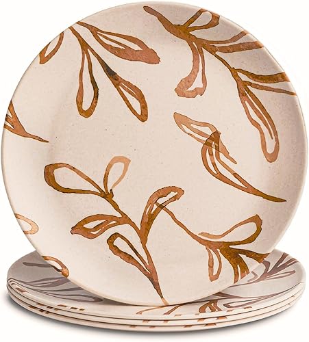 Nook Theory Paquete de 4 Platos de Bambú Reutilizables - Plato No Tóxico para Niños Pequeños y Niños, Apto para Lavavajillas, Vajilla No Apta para