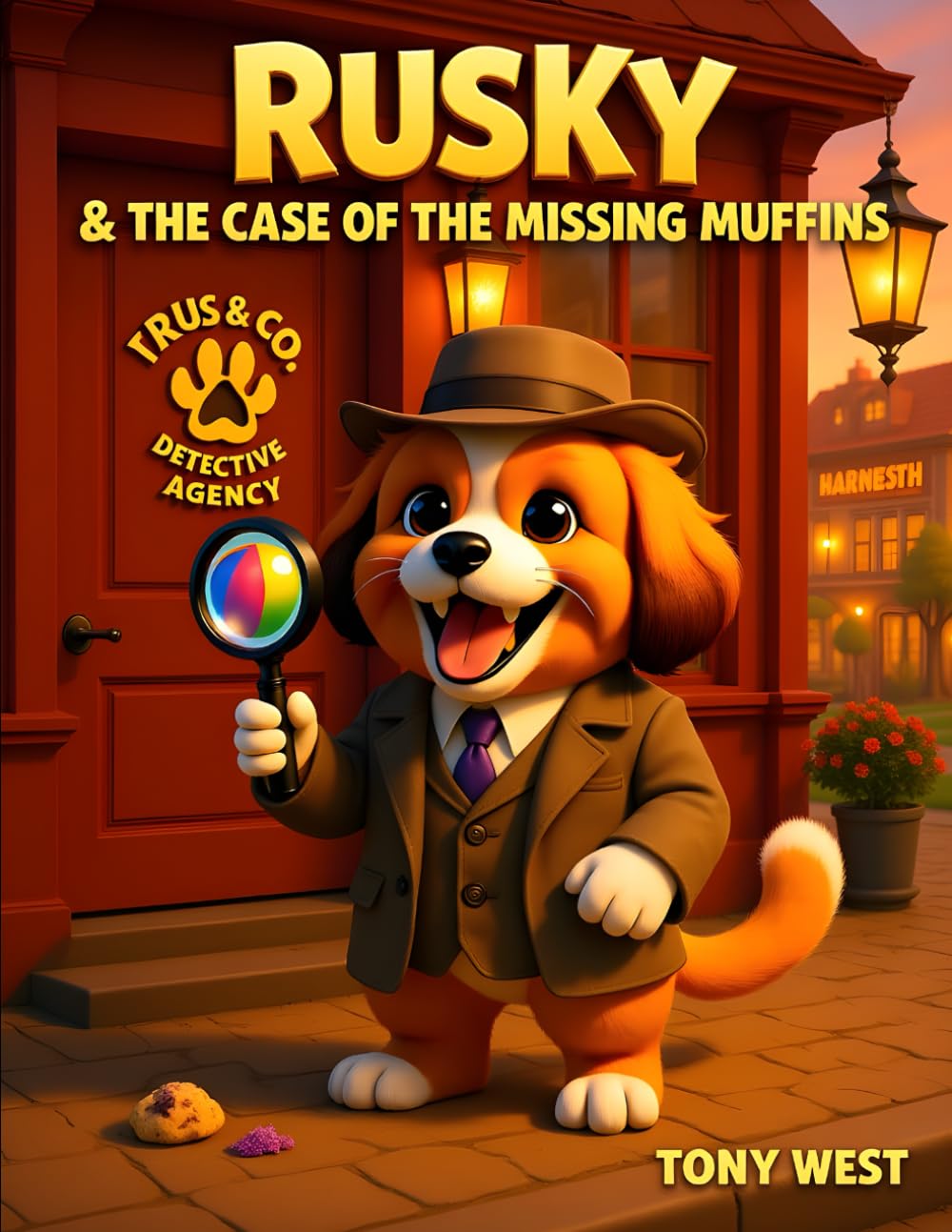 Rusky and the case of the missing muffins: “A Funny Dog Detective Mystery for Kids Ages 4–8.”