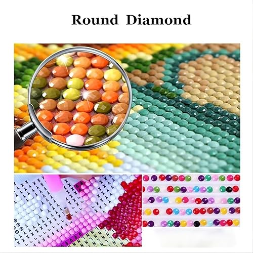 Miniatura 4 de Juego de pintura de diamante DIY, juego de arte de diamantes 5D, juego de pintura de diamante para principiantes para adultos y niños, juego de