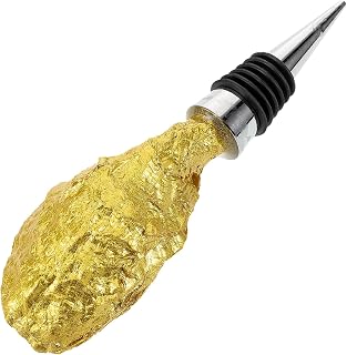 Delicate Oyster-shaped Wine Bottle Stopper Decorative Airtight Seal Plug for Bottles Reusable Wine Saver Elegant Gold Design and Sparkling Wine