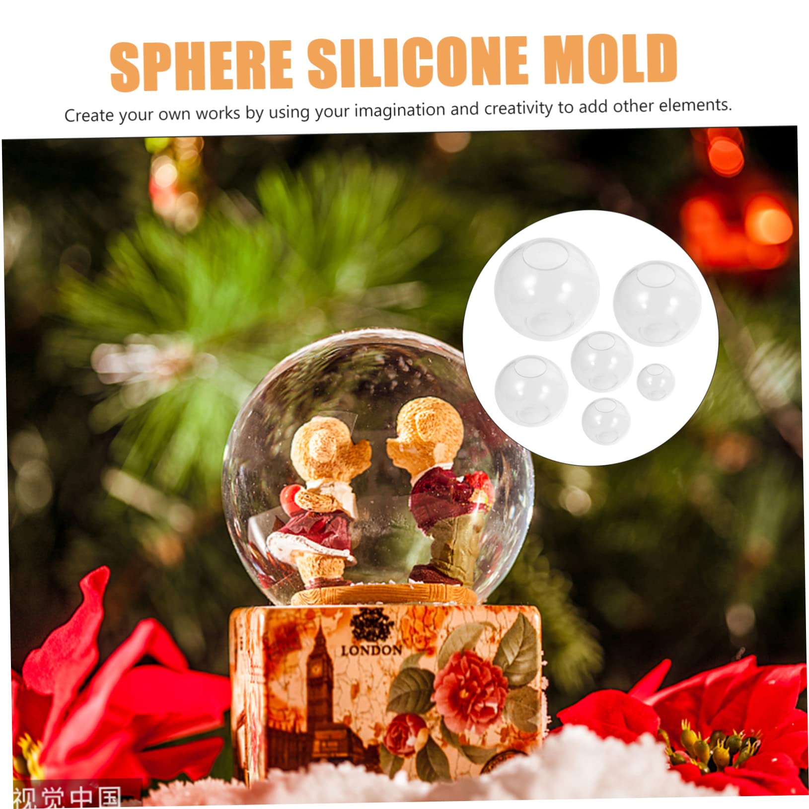 TEHAUX 12pièces Moules Silicone Transparent pour Décoratives pour Parfaits pour Objets Forme De
