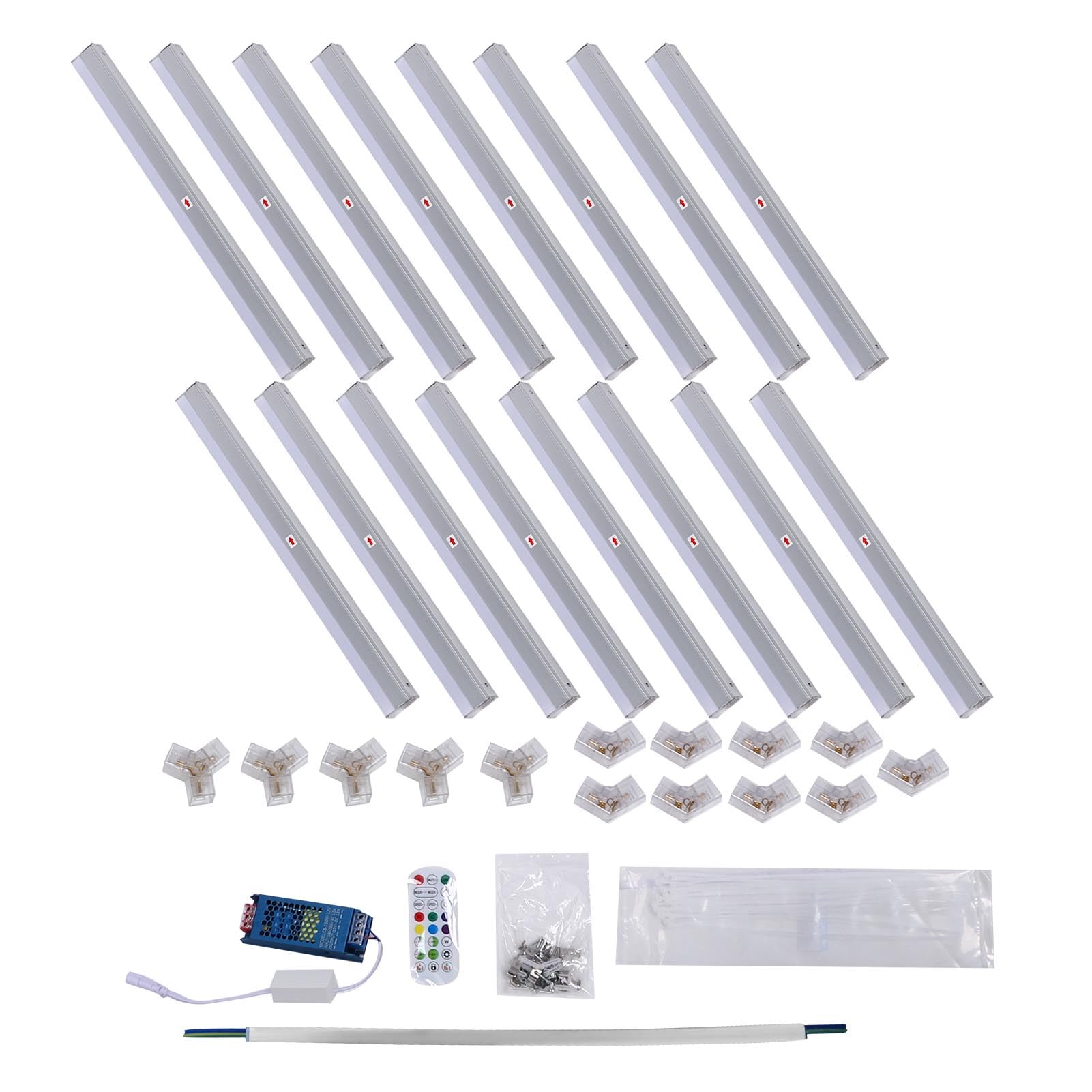KIMISS Luces de Pared LED RGB Inteligentes - Luces Hexagonales Remotas Luz de Panel de Techo LED RGB para Garaje IP54 a Prueba de Agua para Juegos de Fiesta Horizontal 3 Orificios