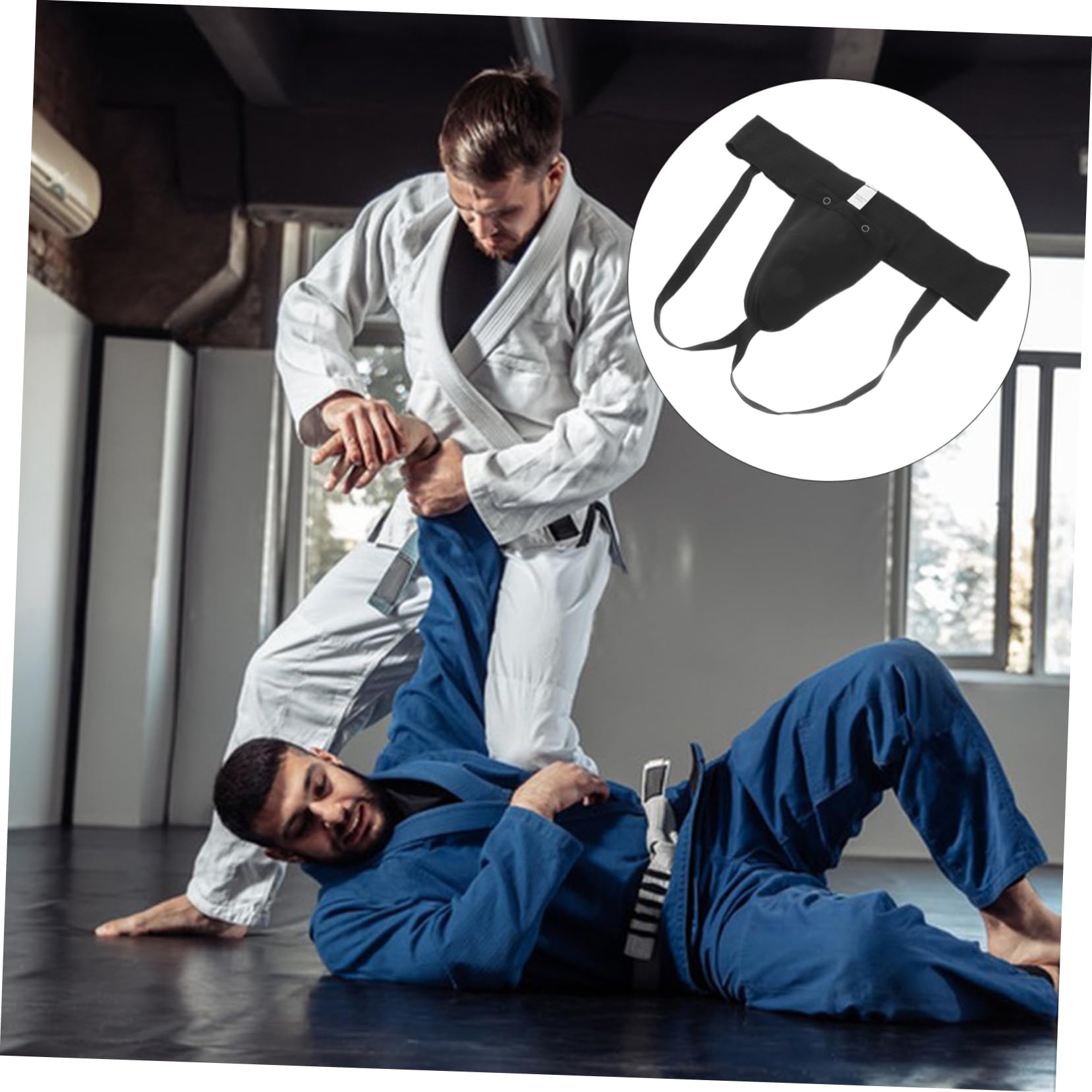 GLSTOY Portable Groin Guard Breathable Elastic Waistband Protector for Boxing Taekwondo and Sports Training Comfortable and Crotch Support