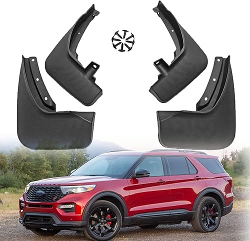 Kit de solapas de barro para Ford Explorer 2020 2021 2022 accesorios delanteros y traseros para Ford Explorer 2020-2022