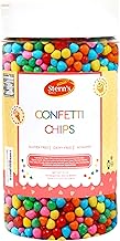 Rainbow Candy Coated Chocolate Chips | Cosmic Brownie Sprinkles [10 Oz] | Mini Chocolate Baking Chips for Ice Cream & Cake Decorating | Kosher, Nut Free, Vegan & Gluten Free | Stern’s Bakery