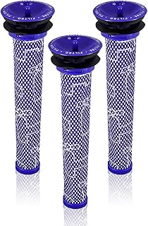 3Pack Pre Filter Replacement for Dyson V6 V7 V8 DC58 DC59 Vacuum, Replaces Part # 965661-01