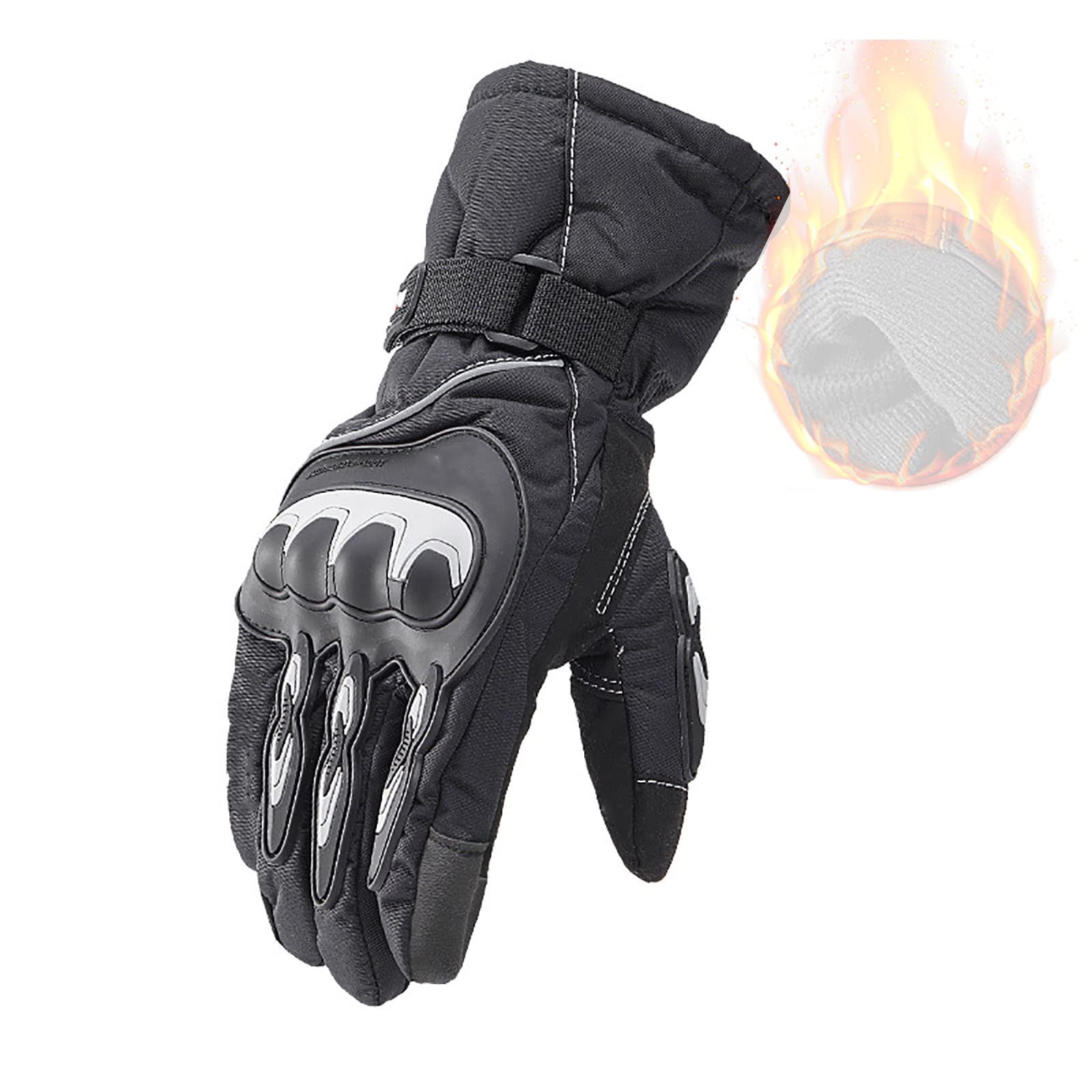 Guanti da Moto da Uomo Touch Screen Inverno Impermeabile Equitazione Cavaliere Guanti Caldi Enduro ATV Motoslitta Sci Ciclismo