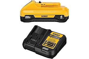 DEWALT 20V 4AH Cordless Compact Battery Starter Kit (DCB240C)