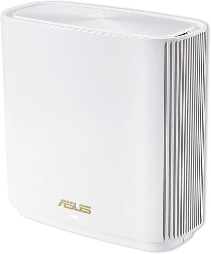 ASUS ZenWiFi AX (XT8) Router White – AX6600 Whole-Home Tri-Band Mesh WiFi 6 System, Coverage up to 2,750 Sq. ft. or 4+ Rooms, 6.6Gbps WiFi, 3…