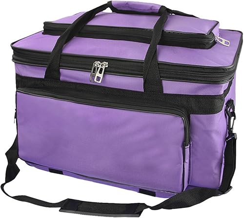 Amplio organizador de arte y manualidades de viaje, bolsa cruzada plegable para artista, bolsa de hombro para dibujo, pintura, bolsa de