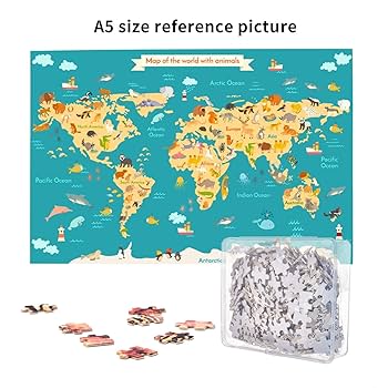 大人のパズル古代世界地図1000ピース、70✖️50cm