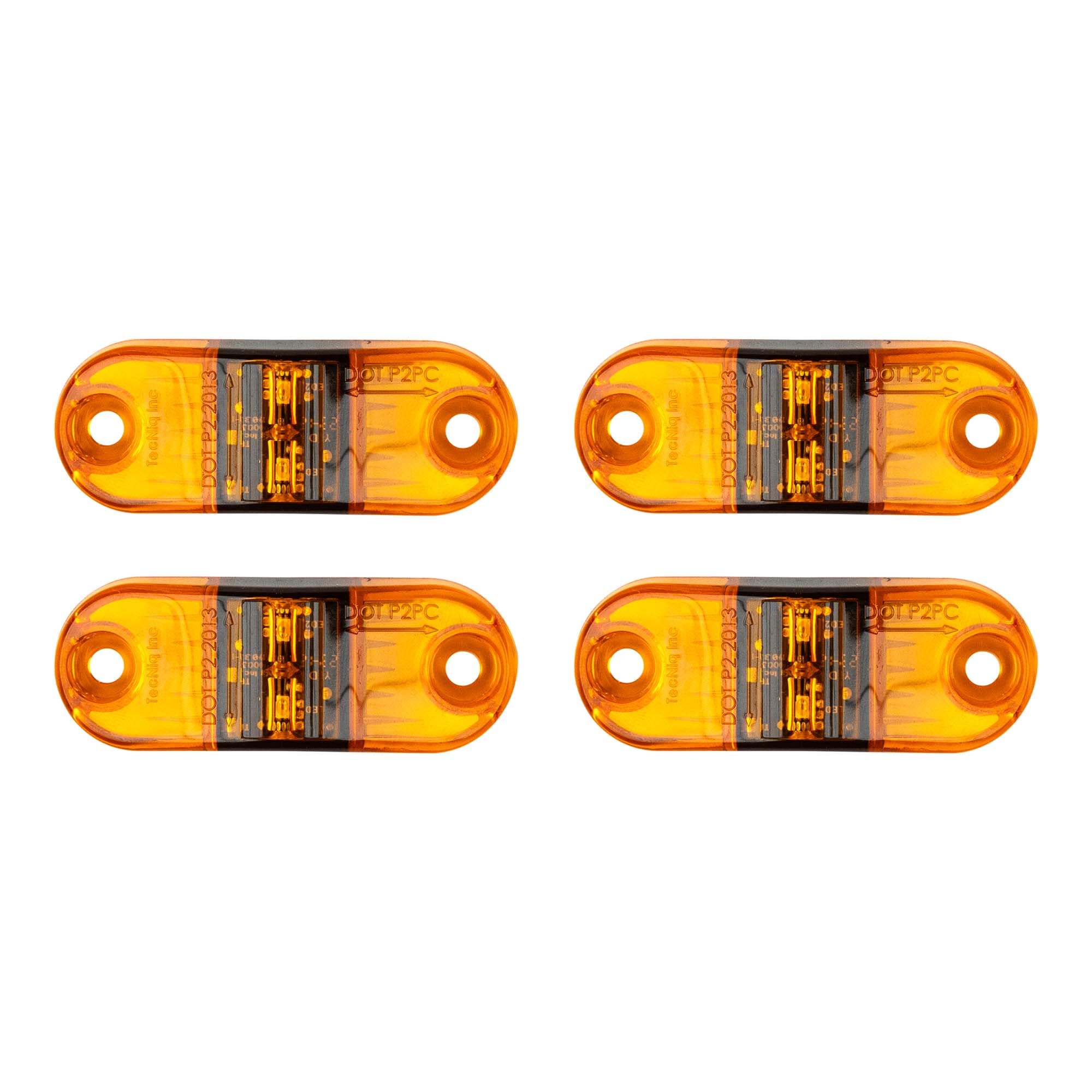 The Trailer Parts Outlet - Amber P2/PC Sidemarker LED Light with 6