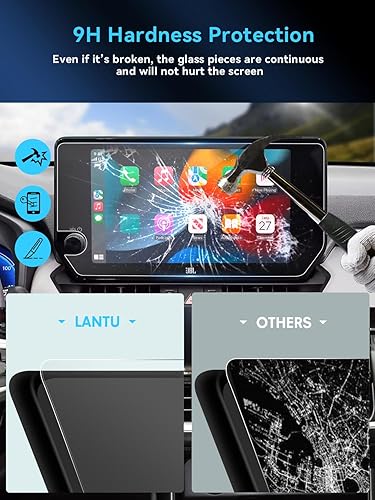 Miniatura 4 de LANTU Protector de pantalla táctil de automóvil para Toyota RAV 4 de 10.5 pulgadas 2023, accesorios HD antirreflejos, protector de pantalla de
