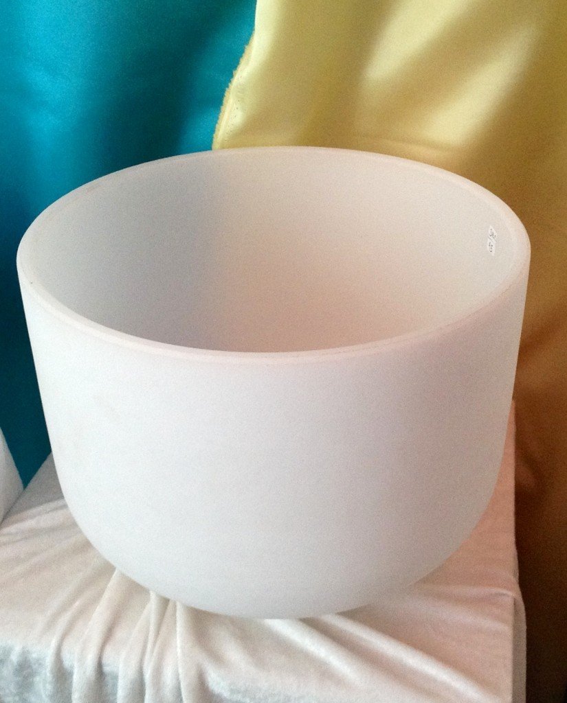 Frosted C Root Chakra Quartz Crystal Singing Bowl 8 inch