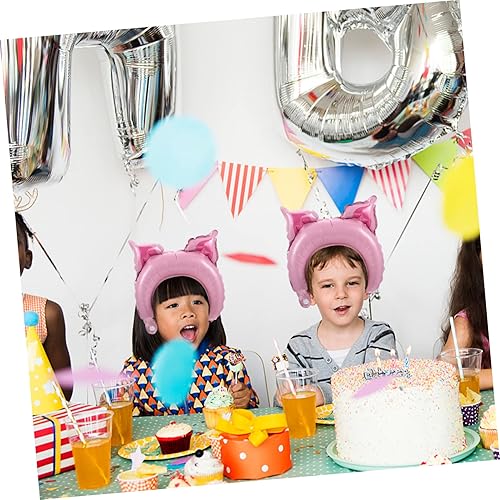 Miniatura 3 de Abaodam 200 Pcs Headband Aluminum Film Balloon Childrens Gifts Animal Balloon Headband Doggie Gifts Zoo Inflables Para Niños Animals Balloon Hair