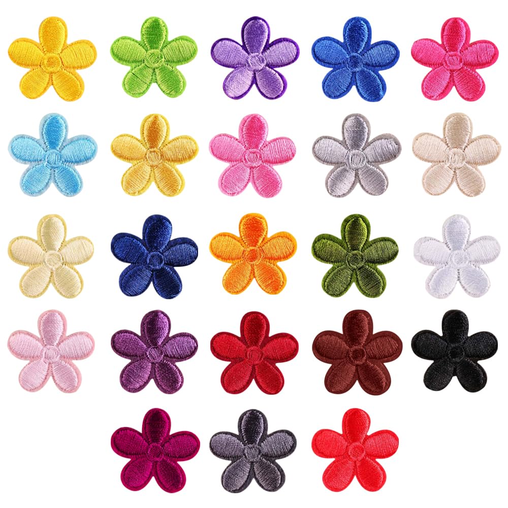 Patch Ricamo Floreale,39 Pezzi Colorate Tessuto Appliqué Ricamato Applicazione di Toppe da Cucire Toppa Ricamata DIY Fiore Patch Termoadesiva per Vestiti Per T-shirt Jeans Cappello Decoro Tasche