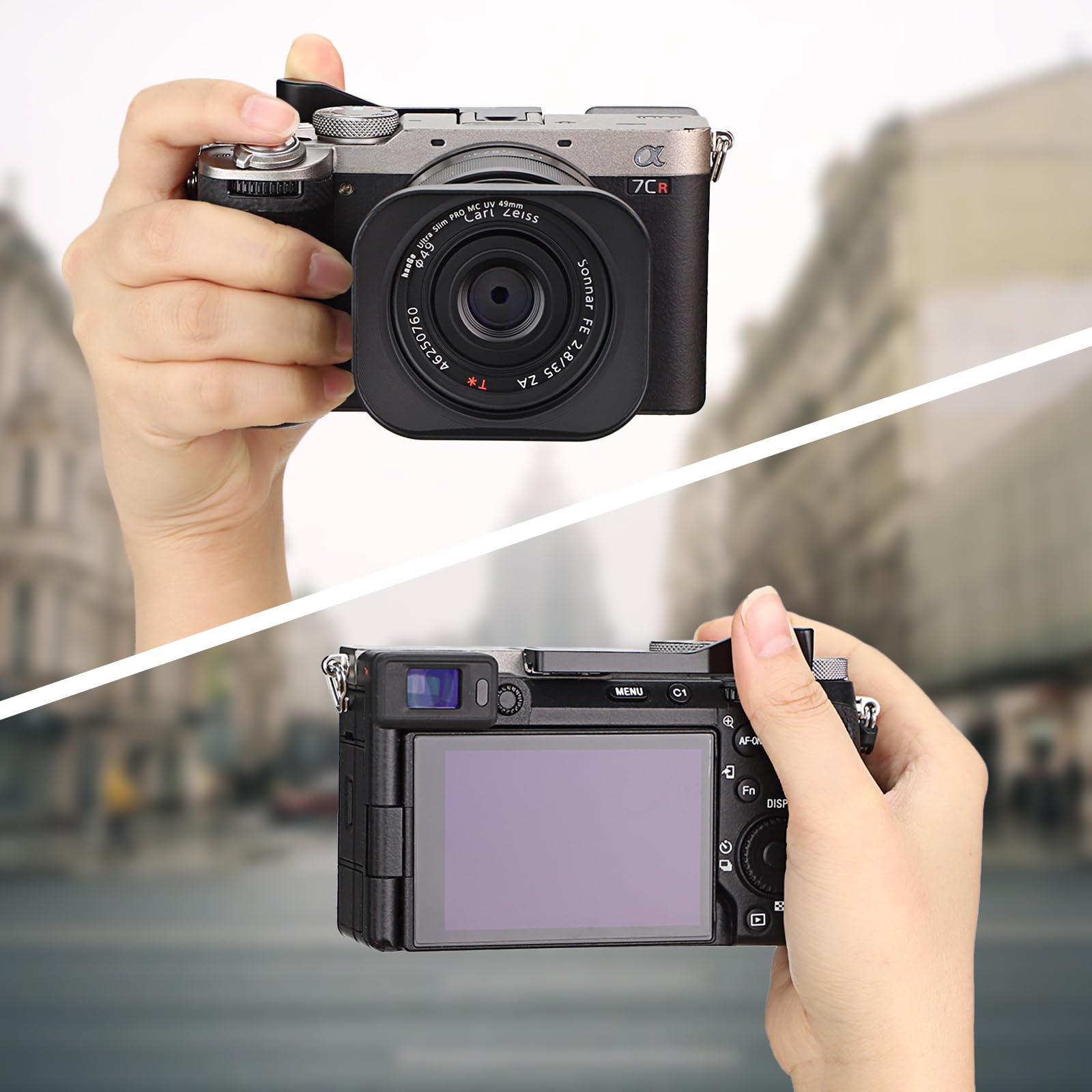Haoge Metalowy kciuk do Sony α7CII, α7CR Alpha 7CII, ILCE-7CII, A7CR akcesoria do aparatów cyfrowych, uchwyt na gorącą stopkę