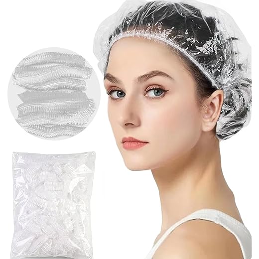 Biosica Shower Cap - Reusable Waterproof (Pack of 100)