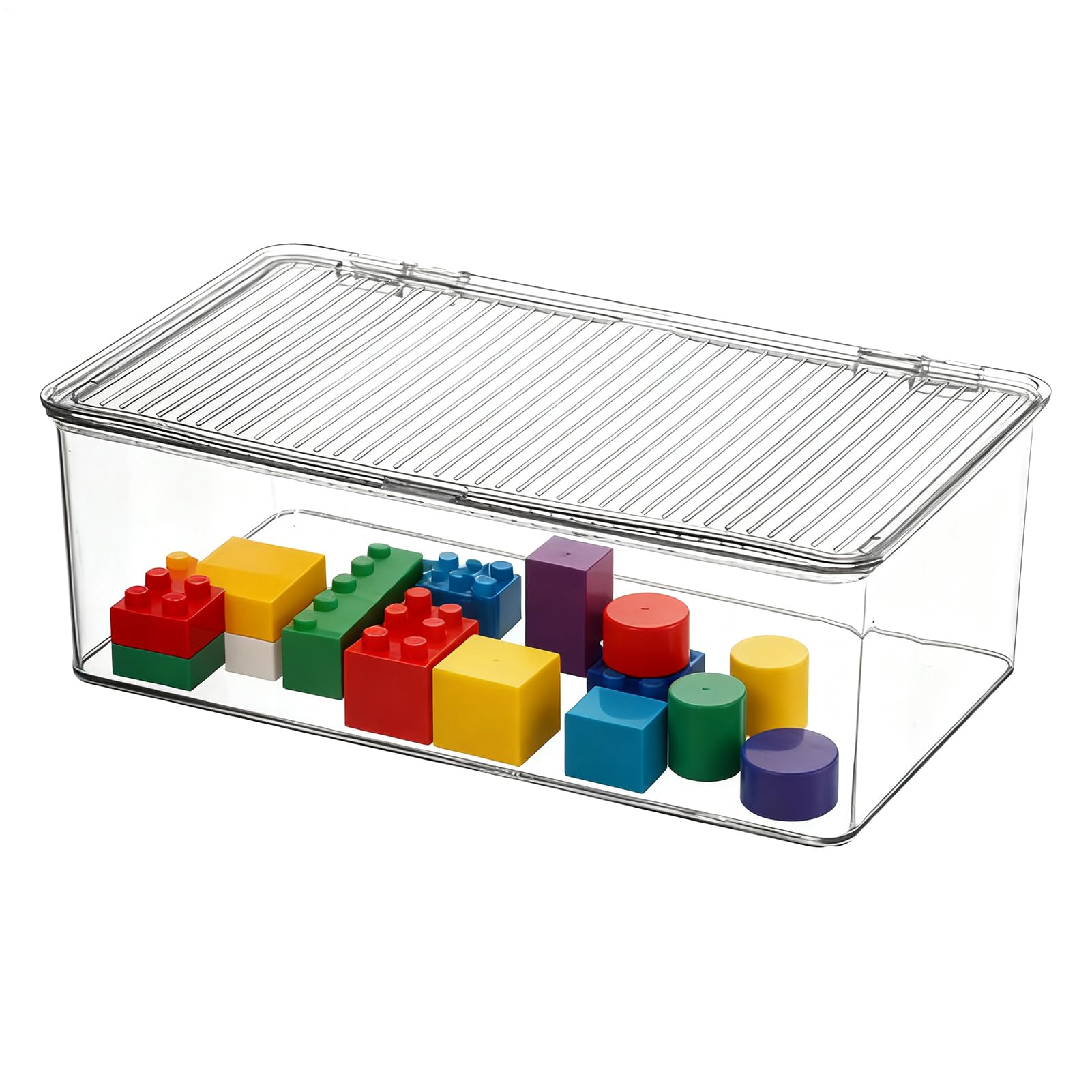 Boîtes de rangement transparentes anti-poussière avec couvercle pour cuisine et dortoir