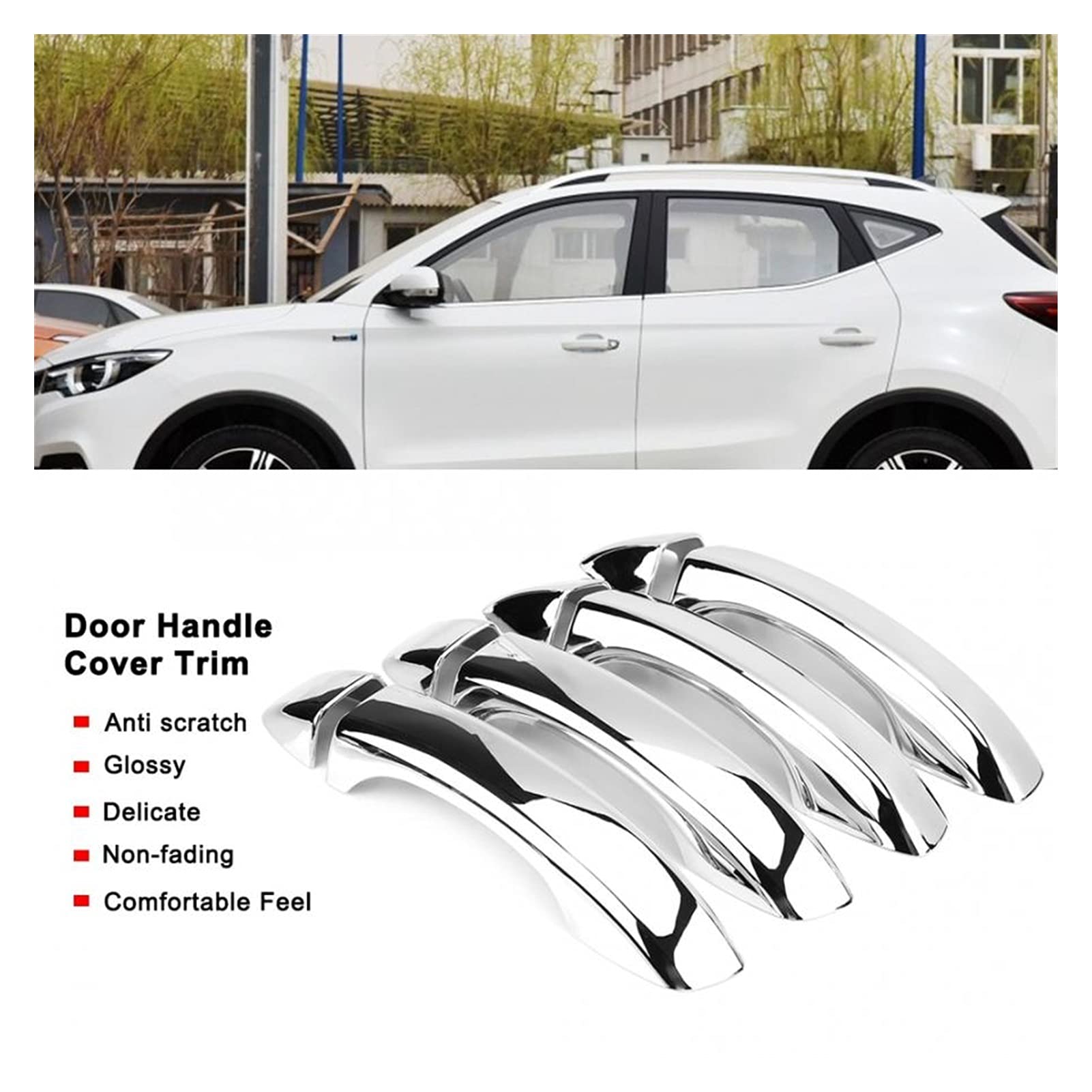 Cubierta Para Manija De Puerta Para Mg Zs Suv, 8 Piezas, Gal