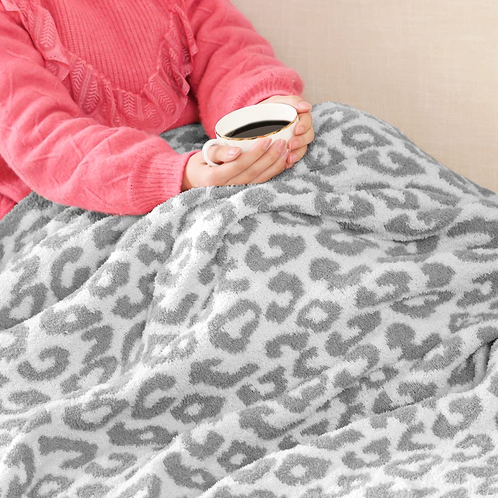 Sungeek Ultra Soft Plush Leopard Throw Blanket Warm And Cozy
