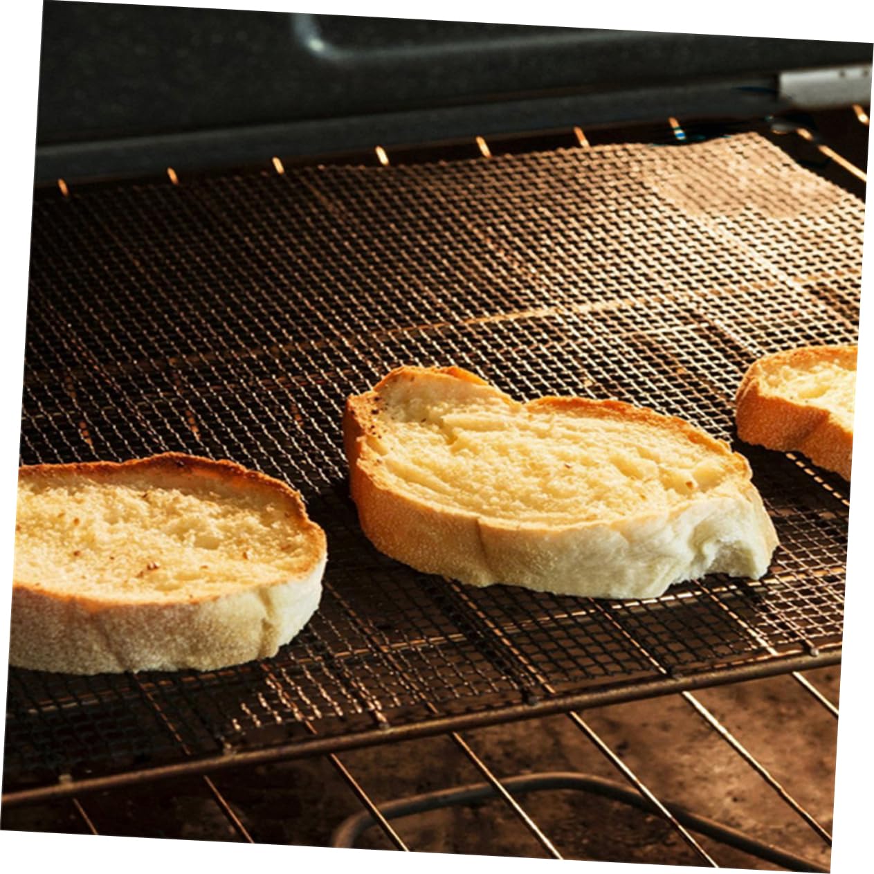 ibasenice Barbecue Grid Mats 3 Non-Stick Grilling Mats Easy to Clean for Outdoor Indoor Bbqs