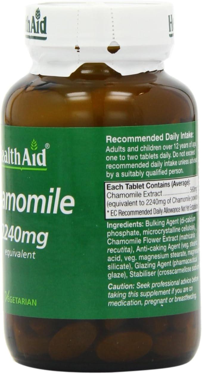 HealthAid Chamomile 550mg 60 Tablets 3 71y