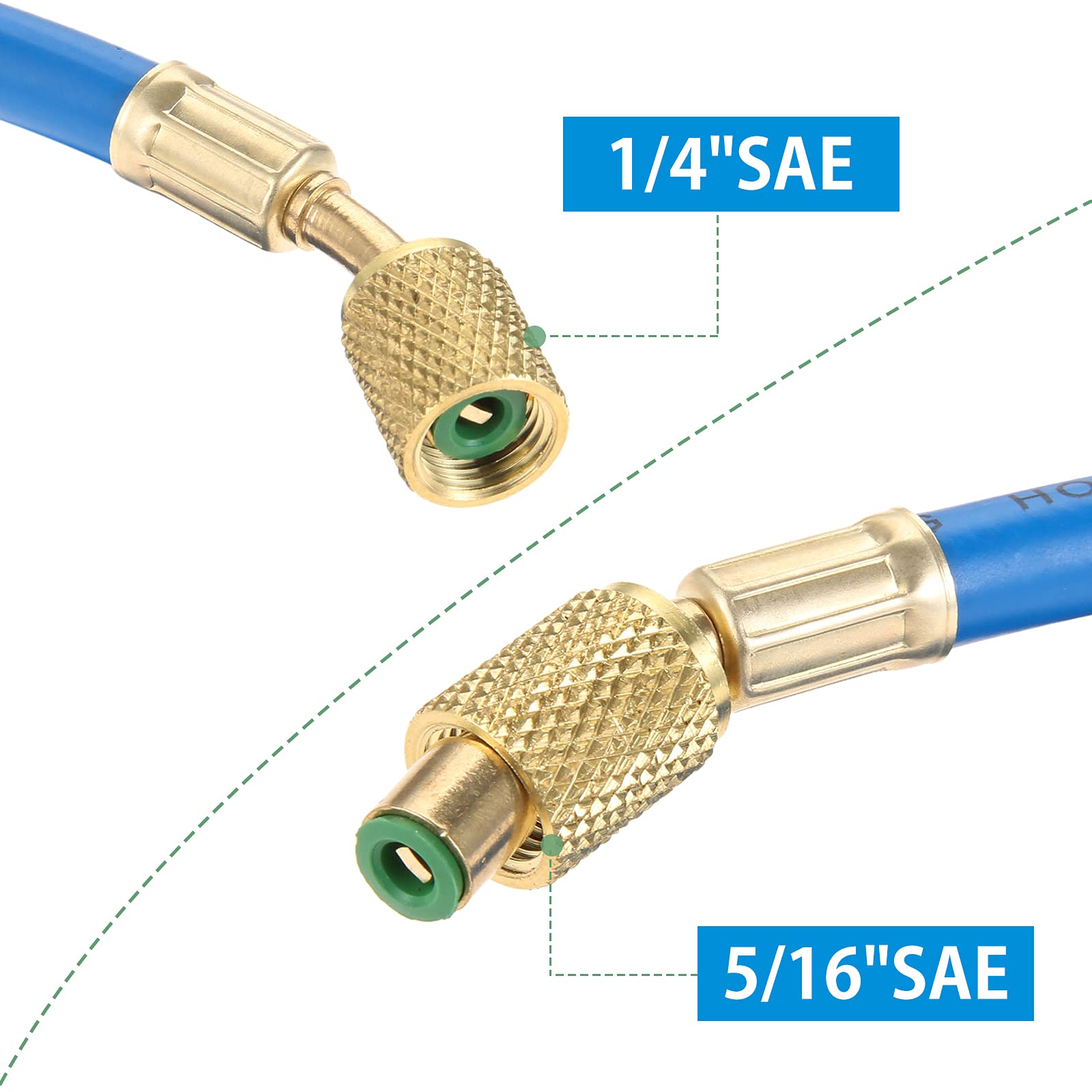 R-410A 冷媒と接続ホースセット Amazon.co.jp: PLEAVIT R410A R32 エアコンガスチャージホース